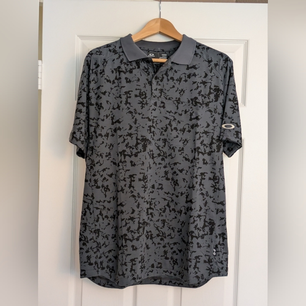 Oakley Gray Camo Men's Golf Shirt